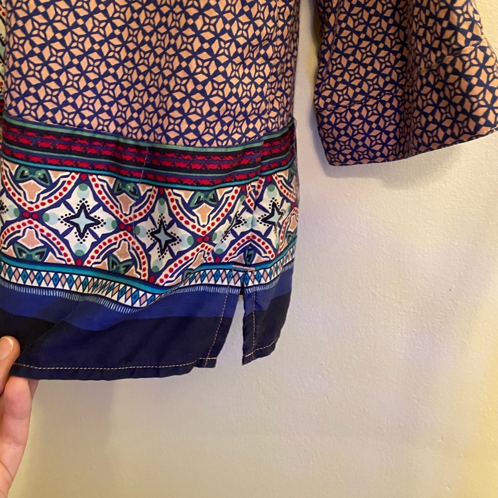 Talbots Colorful Tunic Top - Picture 5 of 5